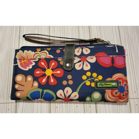 Lily Bloom Wallet Clutch Purse Karma Bloom Print - Picture 1 of 6